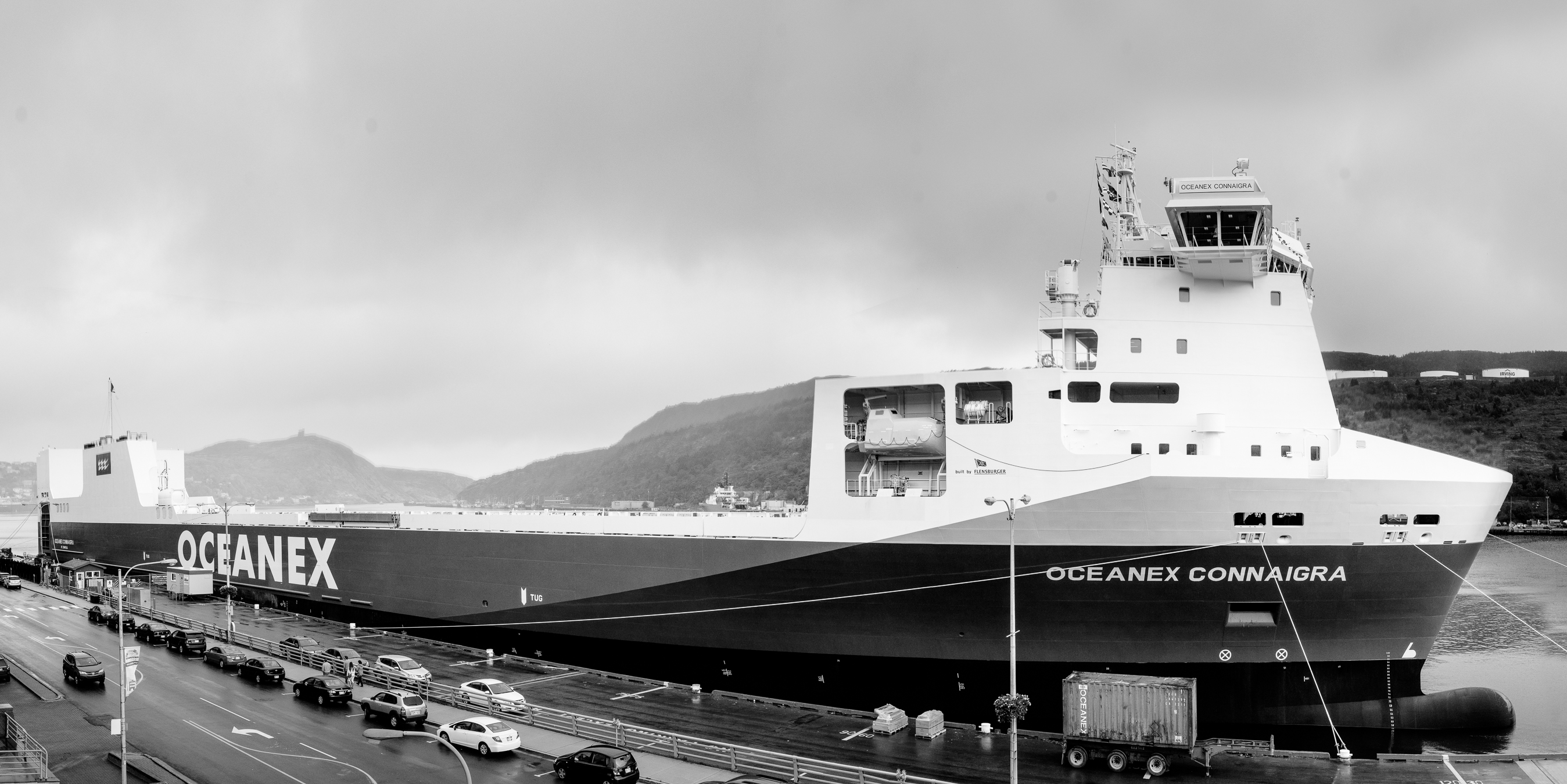 The Oceanex Connaigra -  Canada's Largest containership in our fair port  - Waterfront