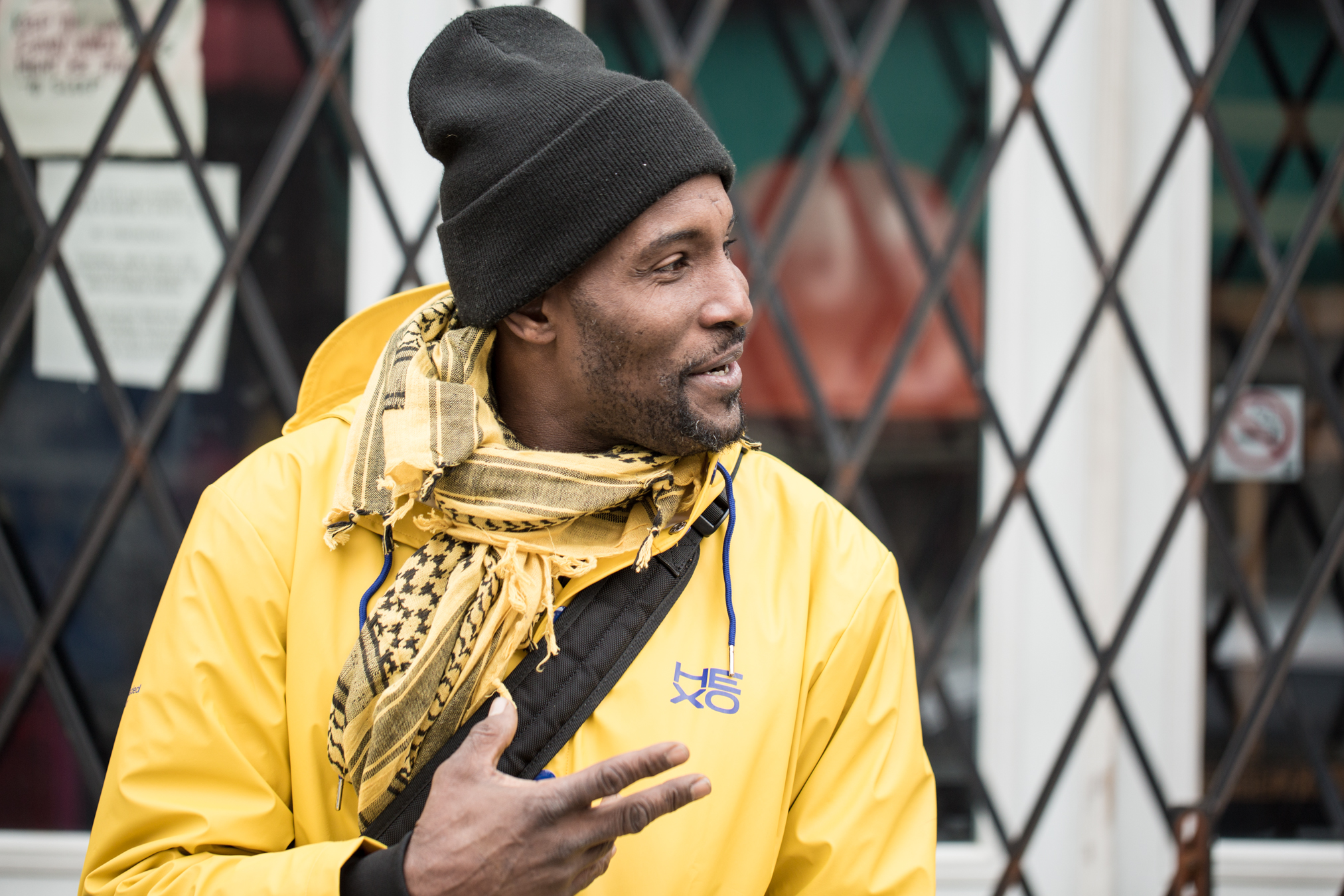 Melodic Yoza has to be one of the hardest working people in YYZ - look him up on all forms of social media and wherever music can be streamed, i really dig his yellow on yellow here - Baldwin Street - Kensington Market - Toronto, Ontario