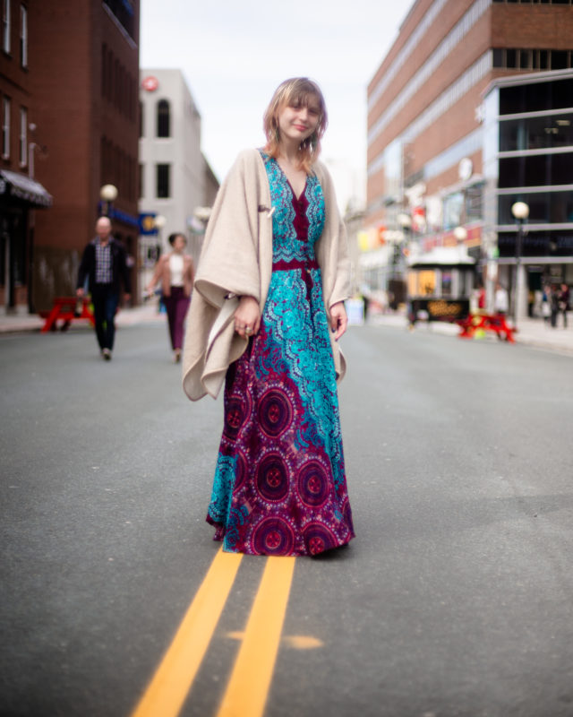 Kayleigh rocking a cottage core boho something or other (frock?) - water street pedestrian mall - 2021