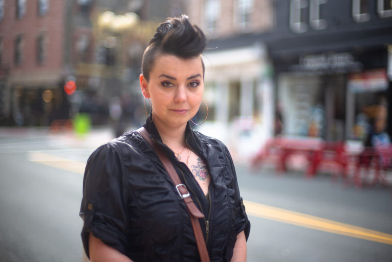 Crystal and her rockabilly hairdo is definately a vibe - waterstreet pedestrian mall