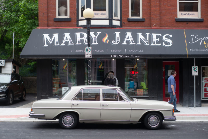 Mercedes in front of Maryjanes - Water Street - 2021